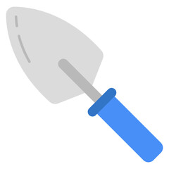 Vector design of trowel, flat icon 