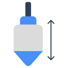 A trendy vector design of plumb bob