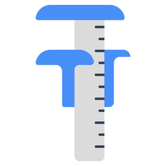 An icon design of vernier caliper 