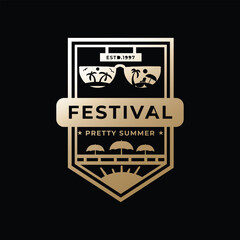 Premium Elegant Summer Badge Logo