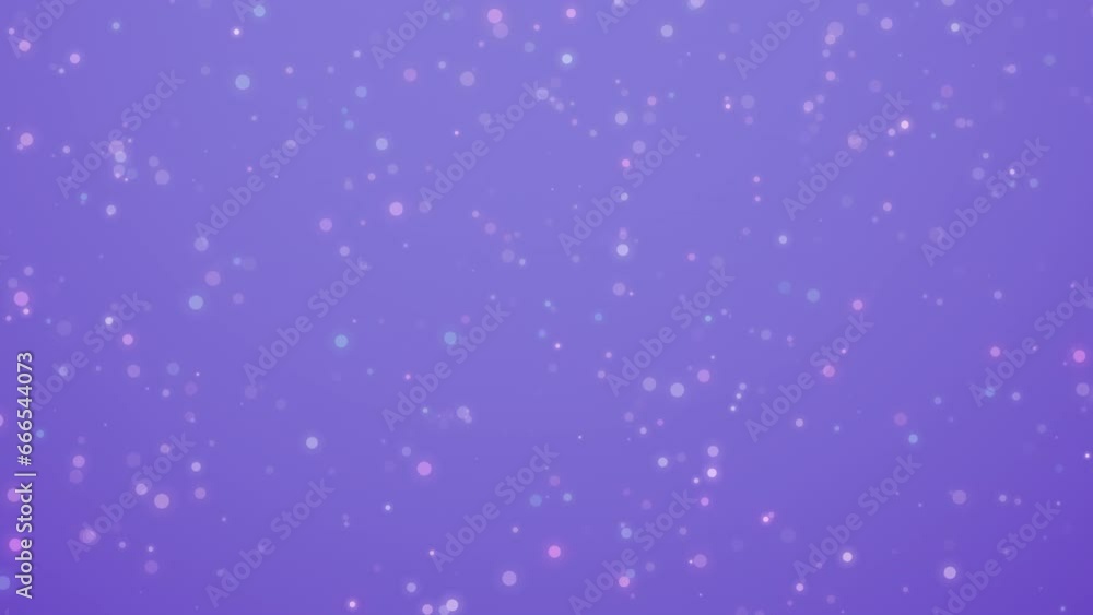 Poster 4k video. bokeh background. xmas lights. 3d render. abstract art animation. falling particles.