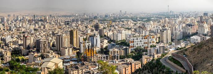 Tehran City Panoramic View