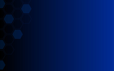 Blue tech abstract background polygonal geometric modern technology concept black gradient background for product advertising web presentation cover banner poster
