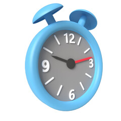 3D Rendering of the ringing alarm clock