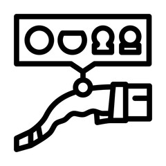 plug compatibility electric line icon vector. plug compatibility electric sign. isolated contour symbol black illustration