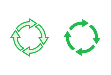 Recycle icon set. Recycling vector icon.