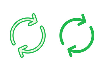 Refresh icon set. Reload icon vector. Update icon.