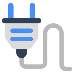 A unique design icon of electric plug