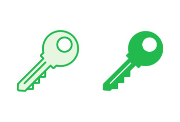 Key icon set. Key vector icon. Key symbol
