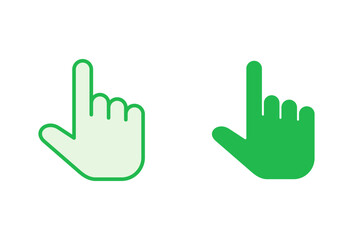 Fototapeta premium Hand icon set. hand vector icon, palm,click