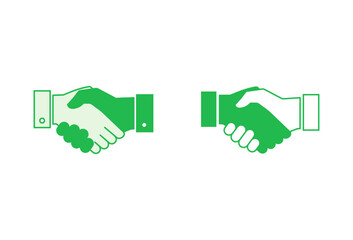 Fototapeta premium Handshake icon set. business handshake. contact agreement