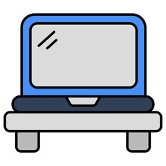 Modern design icon of laptop 