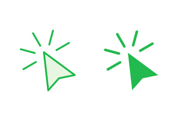 Click icon set. pointer arrow icon. cursor icon vector