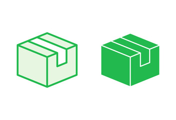 Box icon set. box vector icon, package, parcel