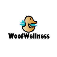 WoofWellness logo design