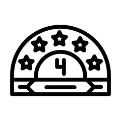 energy star rating green living line icon vector. energy star rating green living sign. isolated contour symbol black illustration