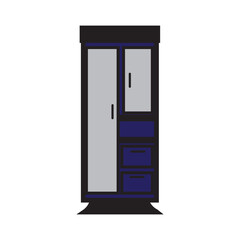 excel cupboard icon logo vector design
