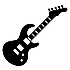 Guitar Icon Illustration. SVG Vector