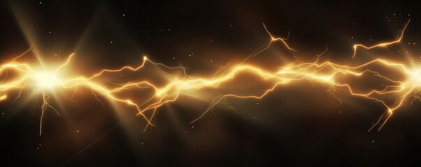 Abstract Background With Lightnings - obrazy, fototapety, plakaty