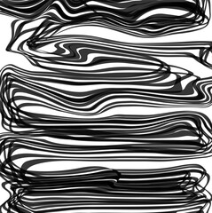Distorted stripes imitate rising, diverging smoke