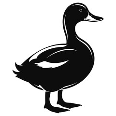 Duck Icon Illustration in Trendy Flat Isolated on White Background. SVG Vector