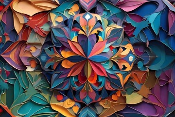 Chromatic Kaleidoscope: Exploring Nature's Beauty Through Abstract Patterns