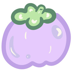 Cute fruits and vegetables 