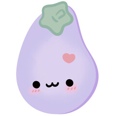 Cute fruits and vegetables 