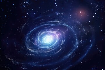 Glittering Galaxy Spin, Magical Fantasy Background
