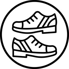 Vector Design Casual Shoes Icon Style