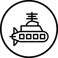 Vector Design Submarine Icon Style