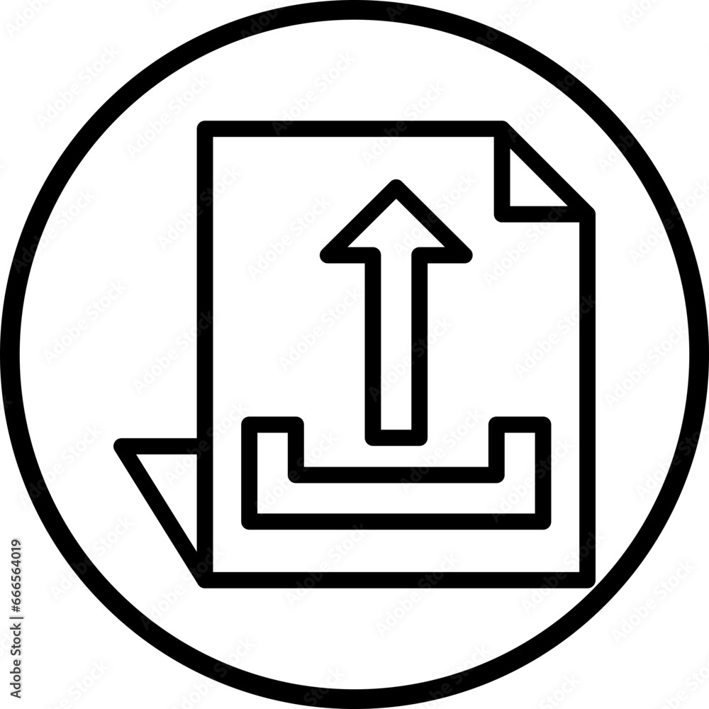 Poster vector design upload file icon style