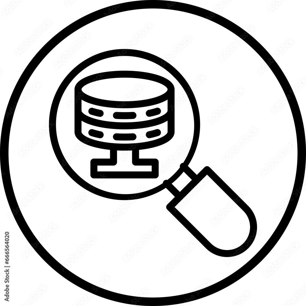 Poster vector design search database icon style
