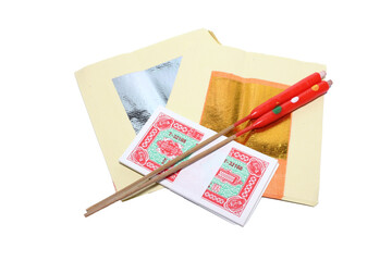 a Chinese Joss fortune paper, ghost money