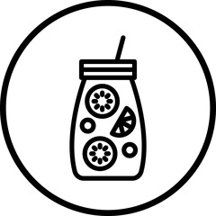 Vector Design Infusion Drink Icon Style