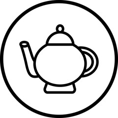Vector Design Tea Pot Icon Style