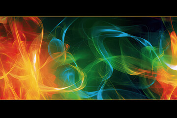 Abstract background with colorful wavy lines