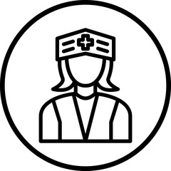 Vector Design Nurse Icon Style