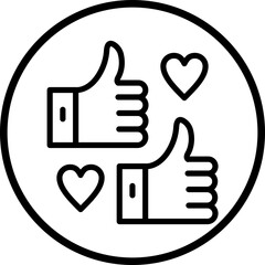 Vector Design Thumbs Up Icon Style