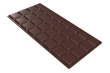 Chocolate bar. Milk chocolate bar. Chocolate icon. 3D rendering