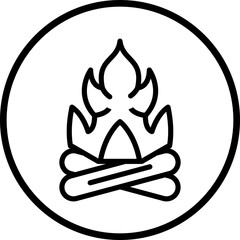Vector Design Fire Icon Style