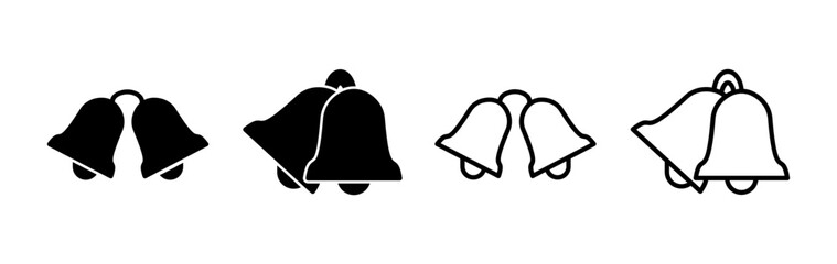 Bell Icon vector in trendy flat style isolated. Notification symbol web site design