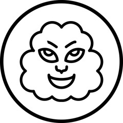 Obraz premium Vector Design Wind Face Icon Style