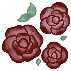 Leafs, flowers, mushrooms butterflies and plants in the garden, blooming flowers, cute butterflies. Lively seasonal 