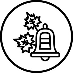 Vector Design Autumn Bell Icon Style