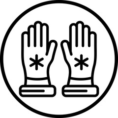 Vector Design Gloves Icon Style