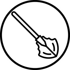 Vector Design Shovel Icon Style