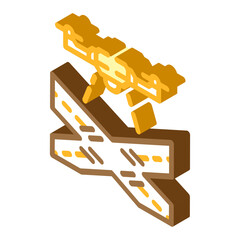 agricultural drone isometric icon vector. agricultural drone sign. isolated symbol illustration