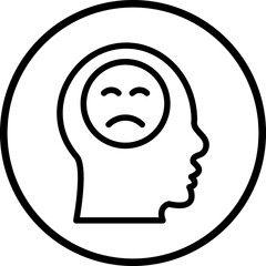 Vector Design Depression Icon Style