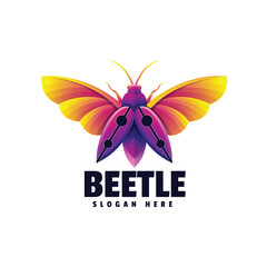 Beetle colorful logo design 